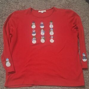 Mercer Street Studio Christmas Shiort with Snowmen